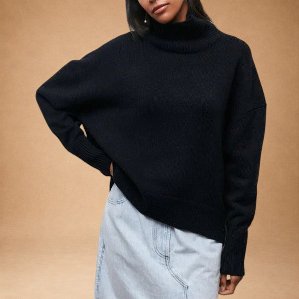 Katrielle - Bequemes Pullover mit hohem Kragen