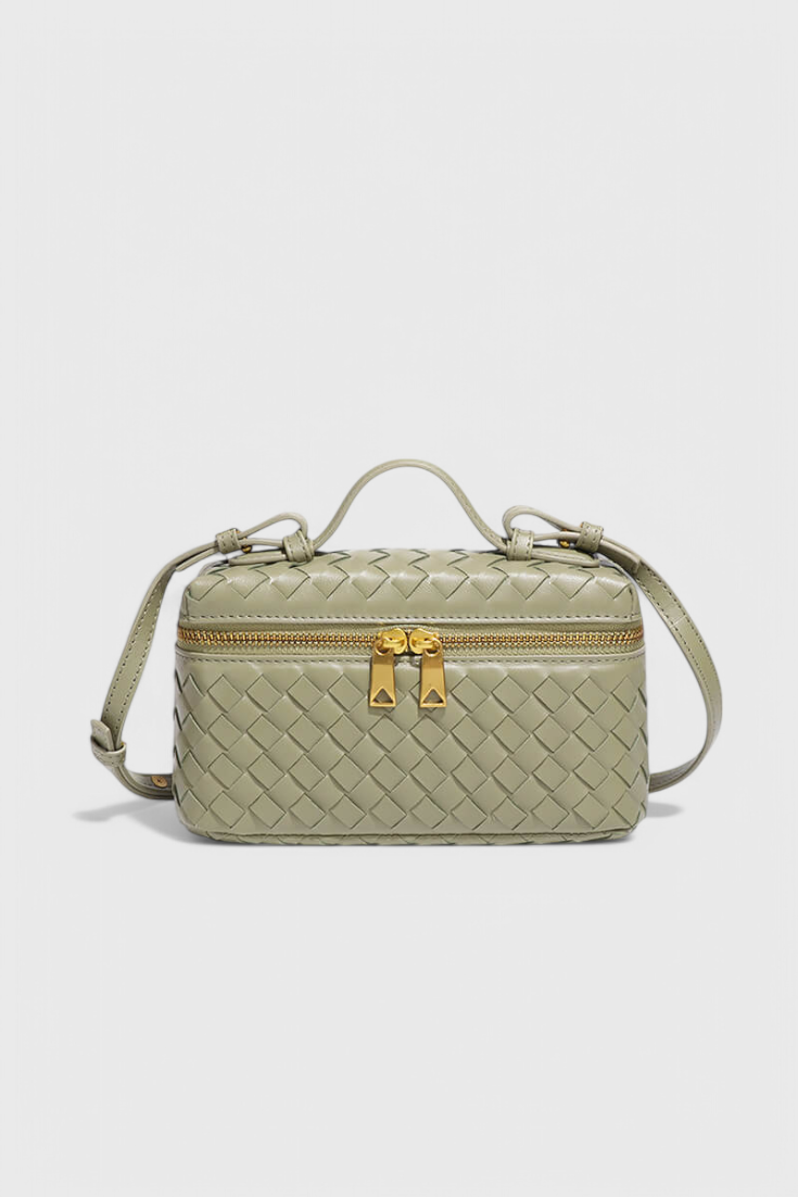 Milla Mini Tasche Gewebt mit Goldenen Accessoires