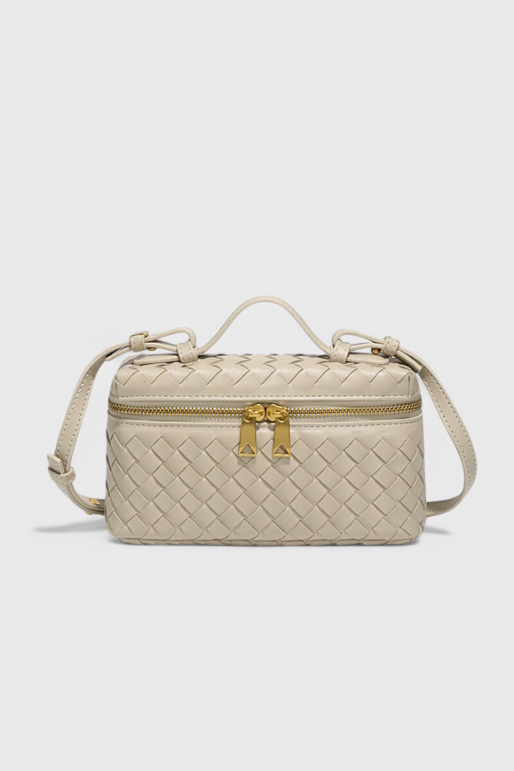 Milla Mini Tasche Gewebt mit Goldenen Accessoires