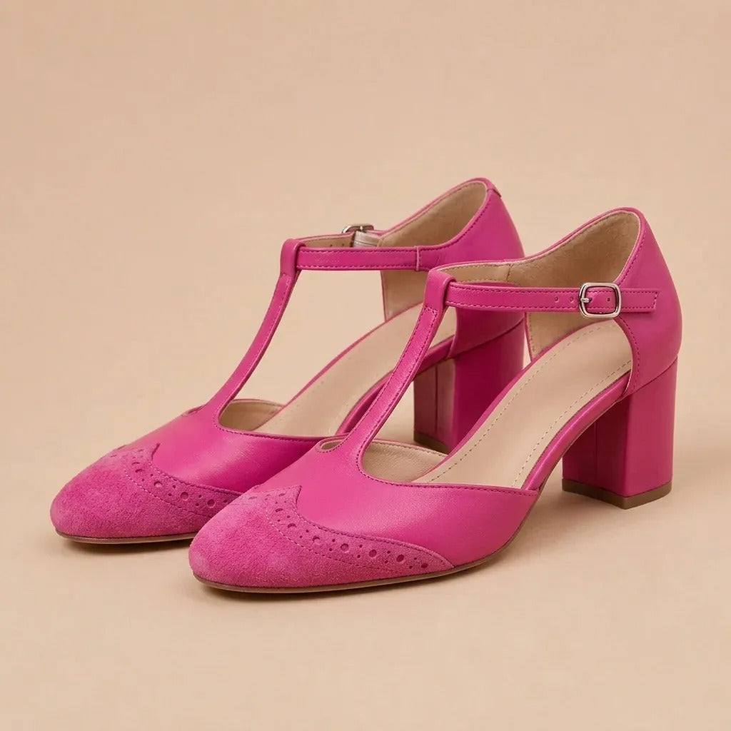 Vantelle | T-BAR Absatzsandalen mit Riemen