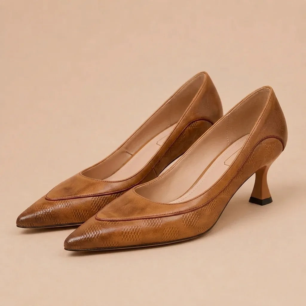 Augustinus | Leder Schuhe mit Absatz