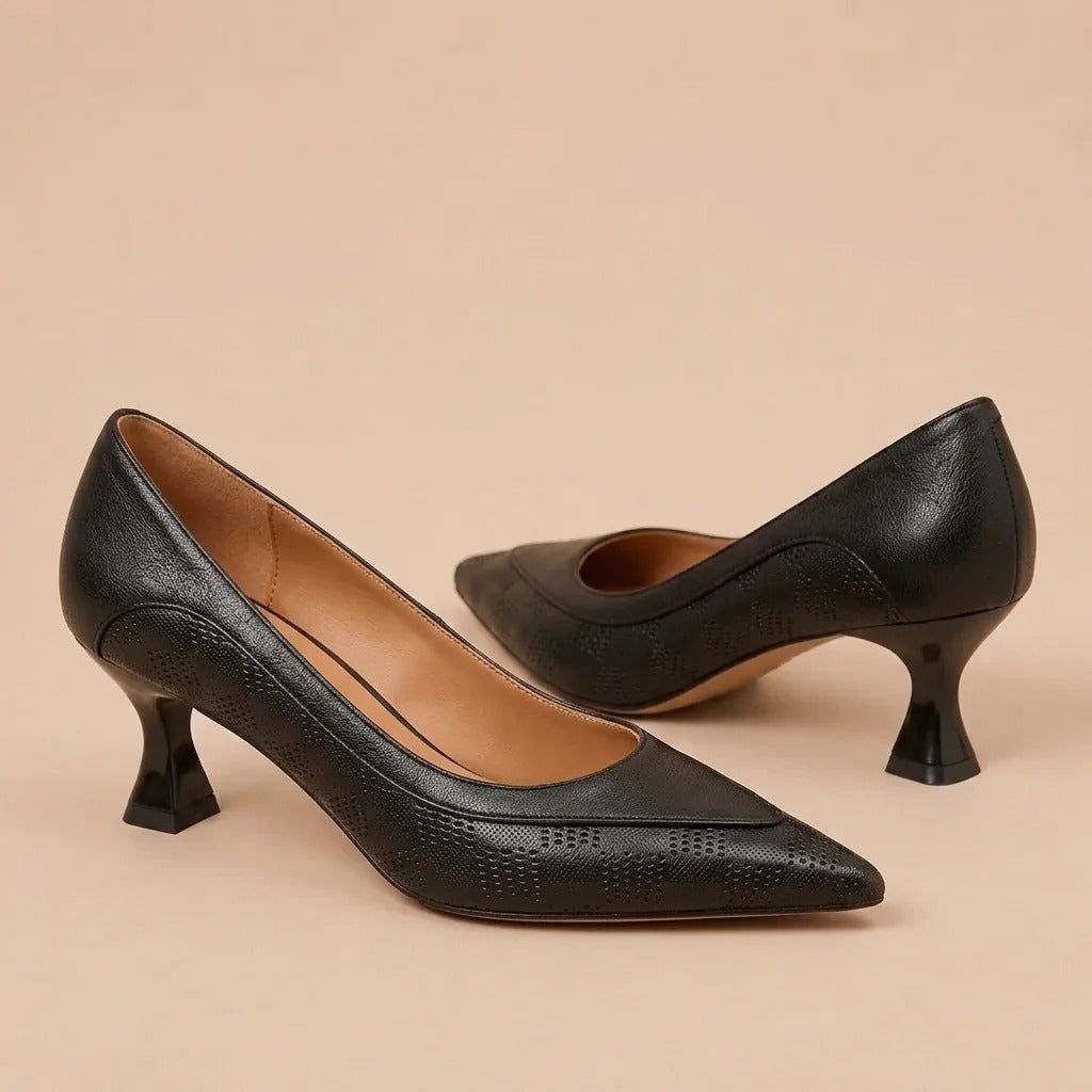 Augustinus | Leder Schuhe mit Absatz