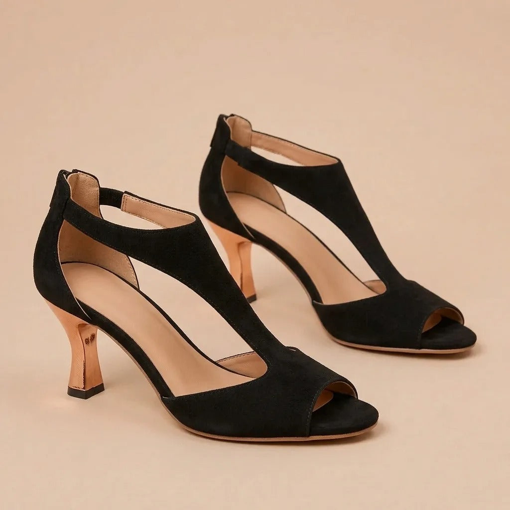 Iris - Orthopädische Sandalen mit festem Absatz