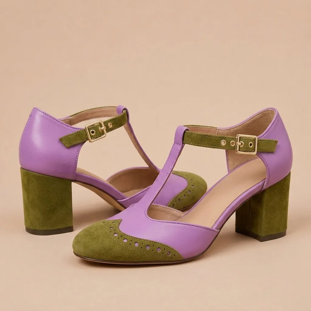 Vantelle | T-BAR Absatzsandalen mit Riemen
