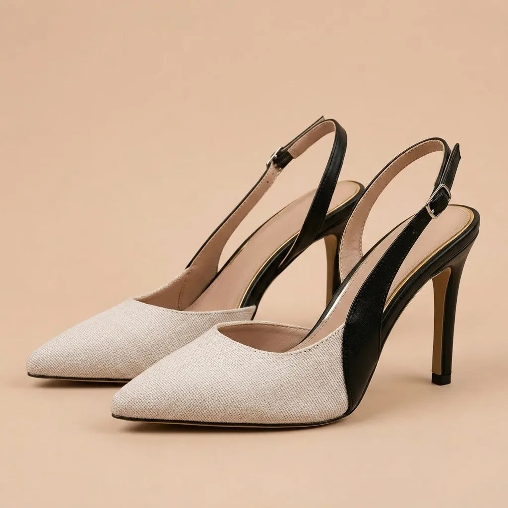 Gemini von Amélie™ | High Heels mit kontrastierendem Riemen