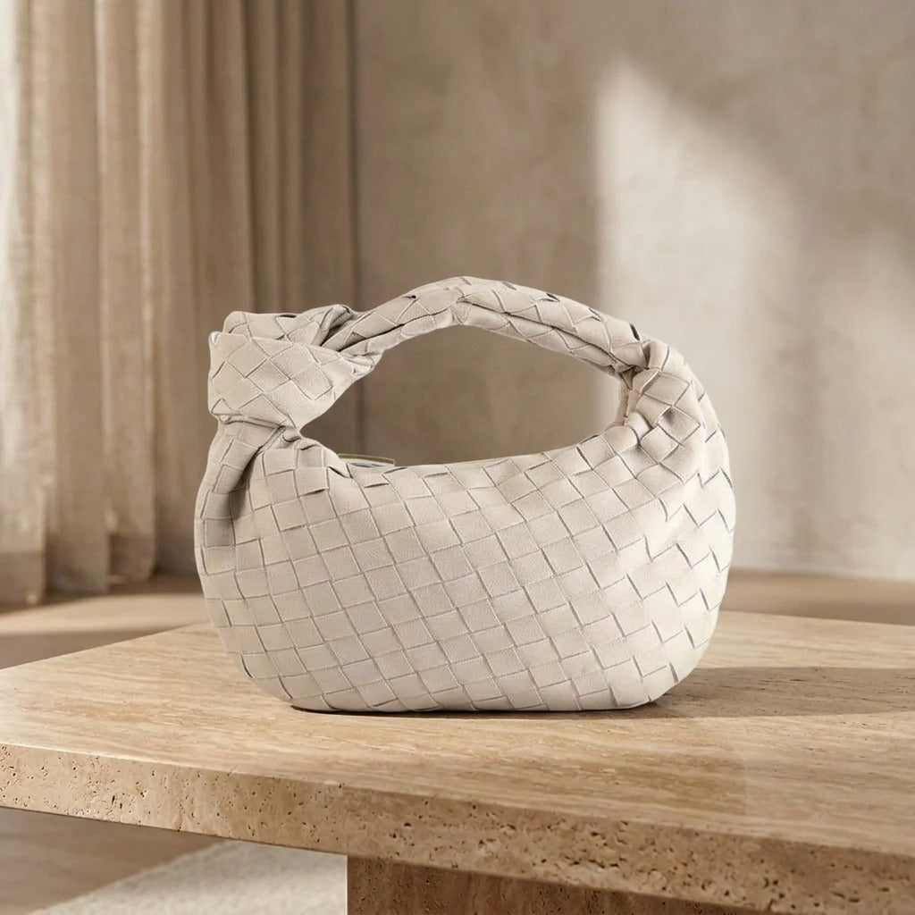 Mini Remi Woven Tasche mit Knoten-Detail