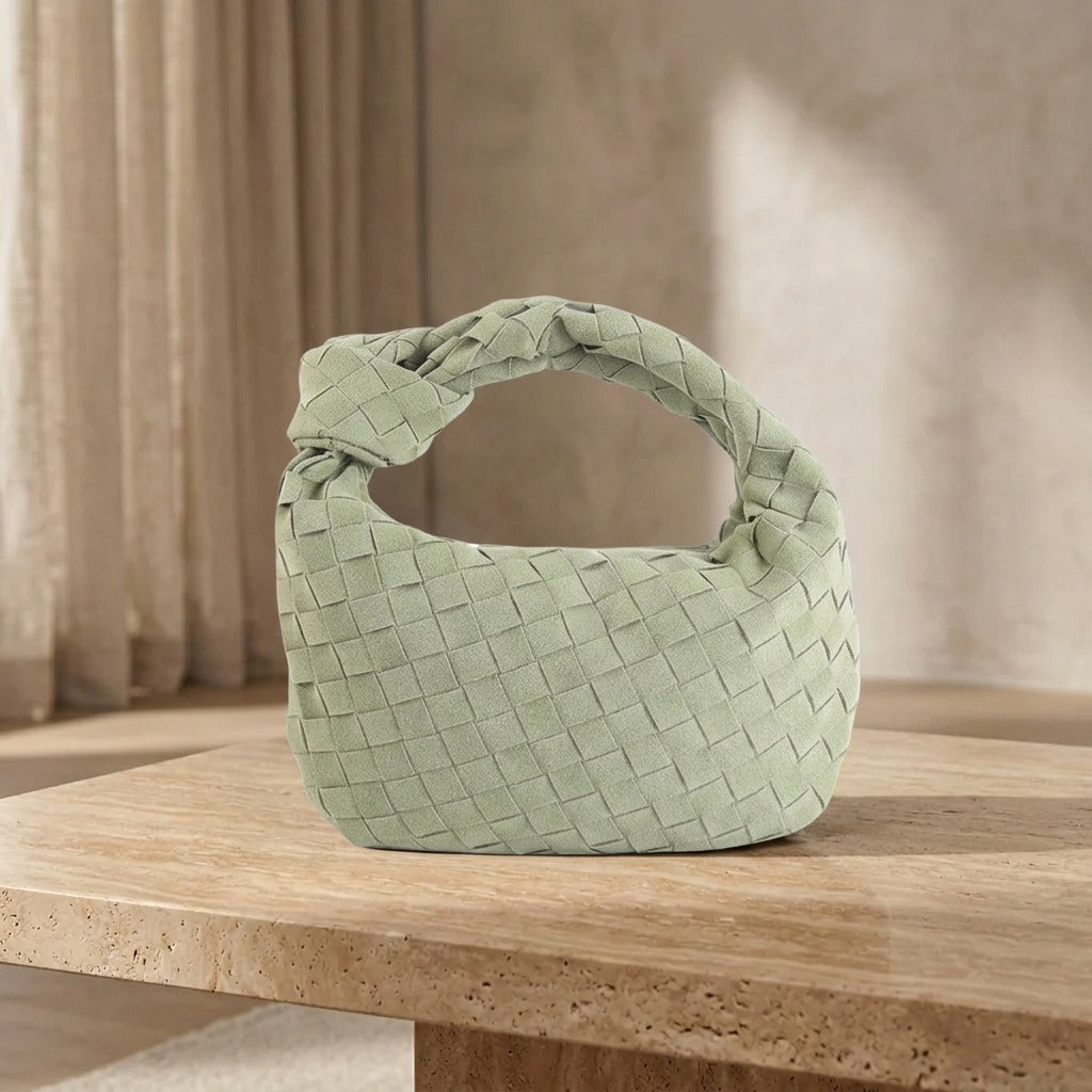Mini Remi Woven Tasche mit Knoten-Detail