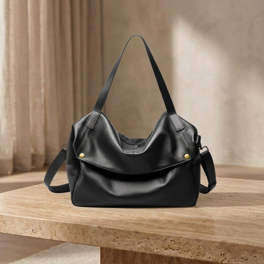 Adriani - Retro echte Leder weiche minimalistische Tasche für den täglichen Gebrauch