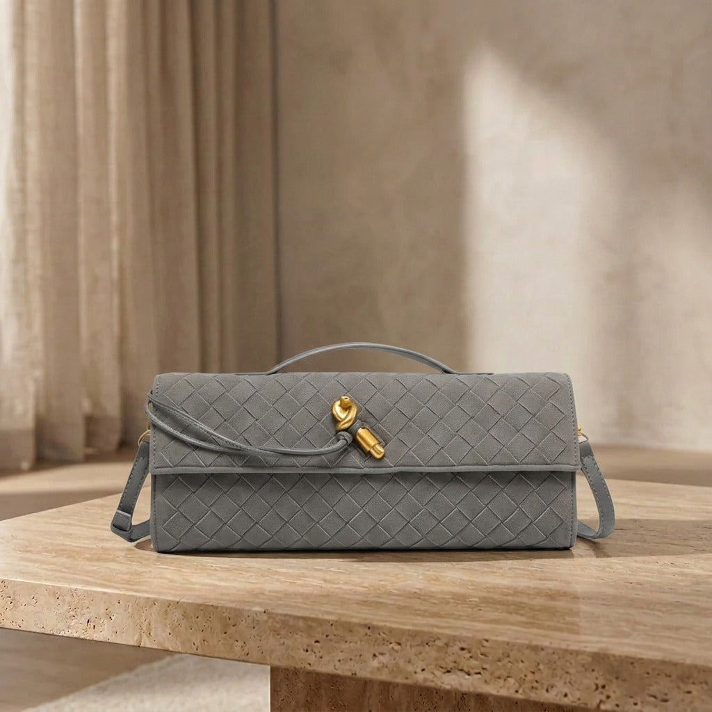 Melani Schultertasche Klassisch aus Wildleder