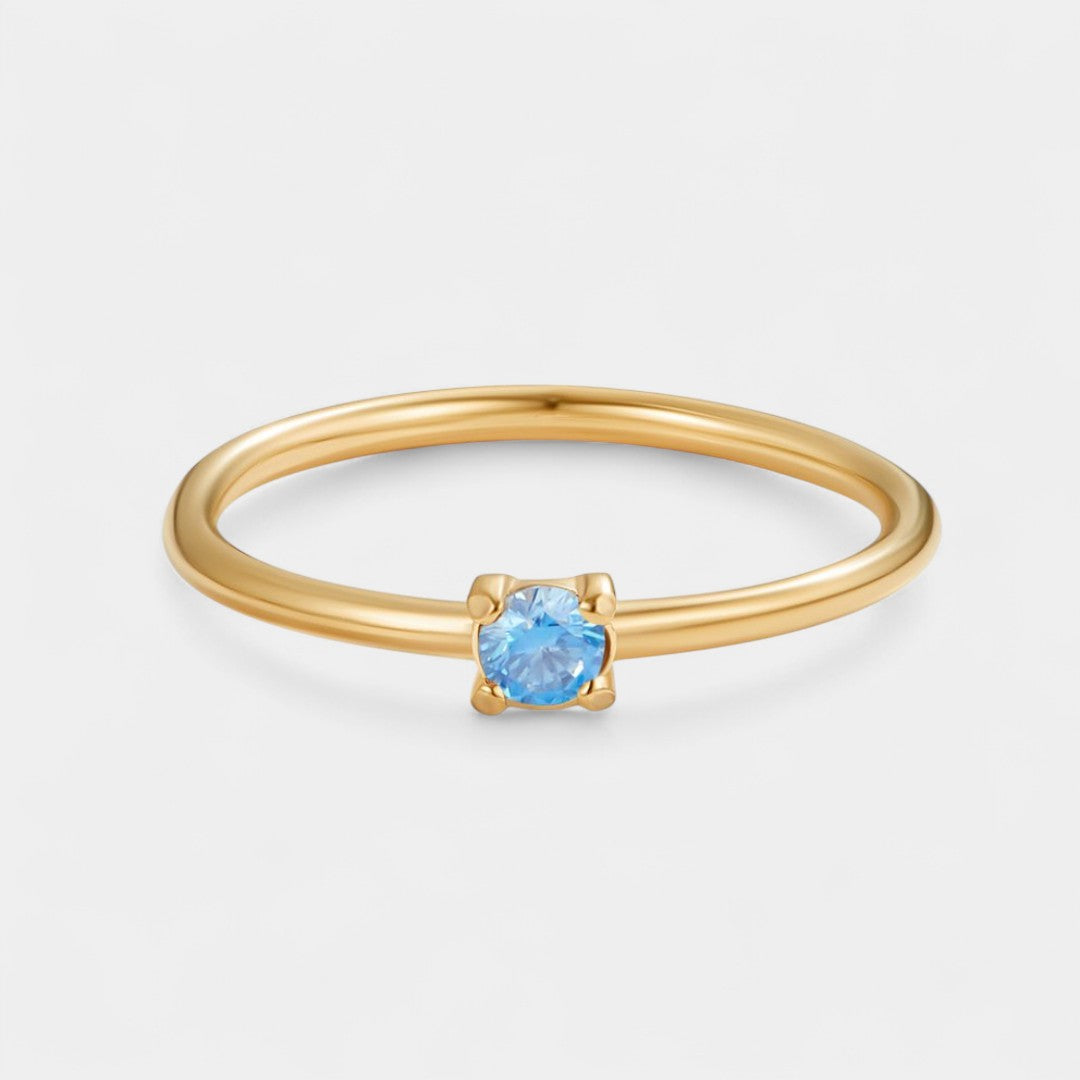 Iphigenie - Goldene Ringe mit Geburtsstein