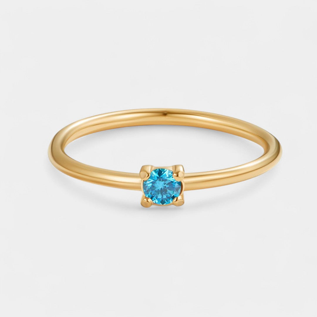 Iphigenie - Goldene Ringe mit Geburtsstein