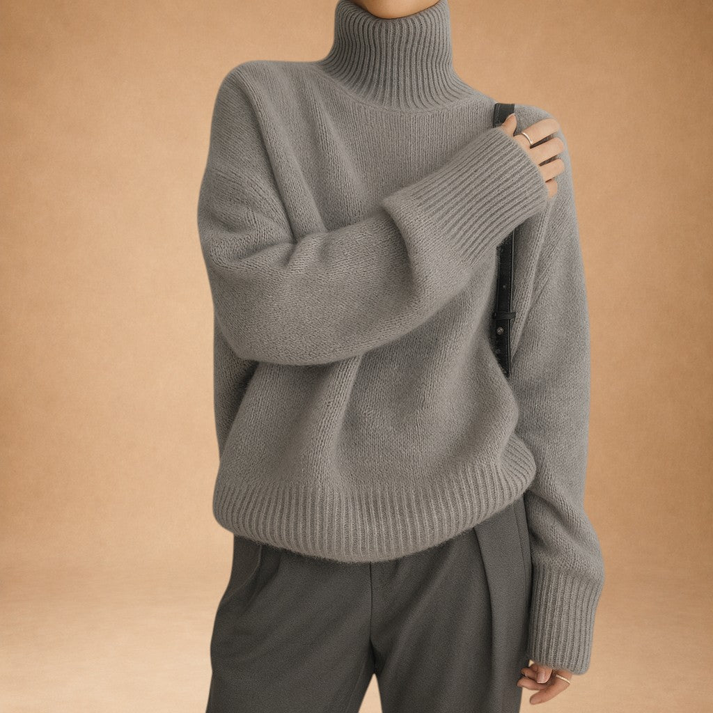 Candice - Weiche Oversize Kaschmirbluse