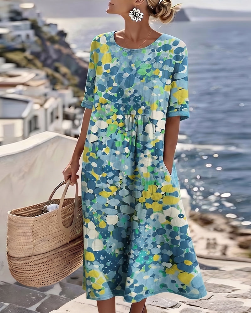 Flora | Floral Midi Kleid