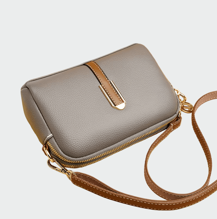 Elegante Leder-Schultertasche