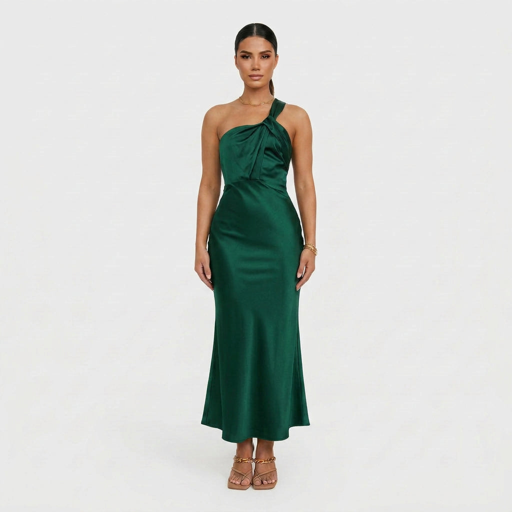 Sofia - Glänzendes Maxikleid