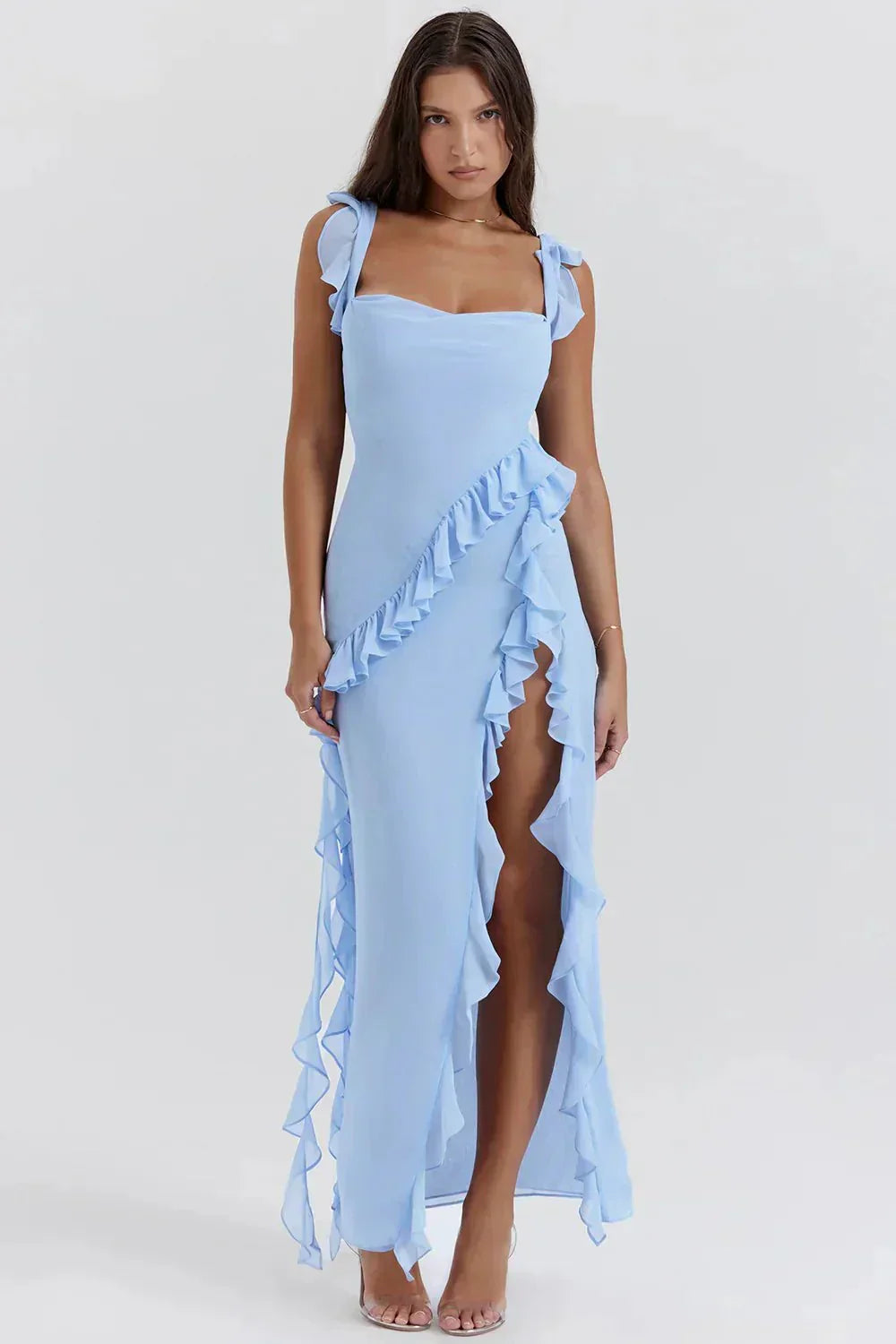 Lara™ | Stylisches Langarmkleid mit Schlitz