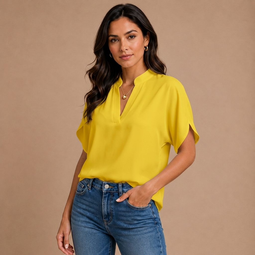 Agatha - Elegante Bluse mit raffiniertem Kragen
