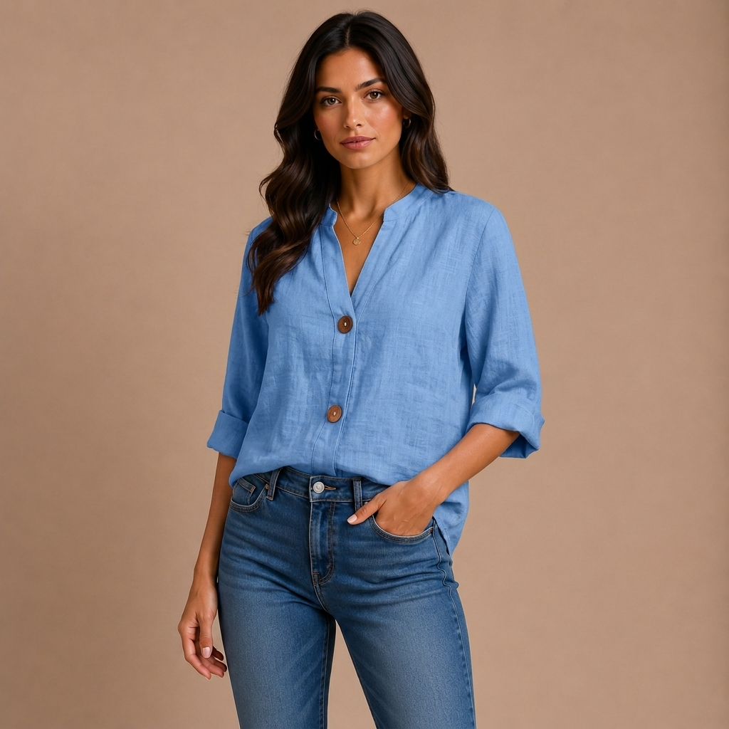 Lässige Bluse mit Textur