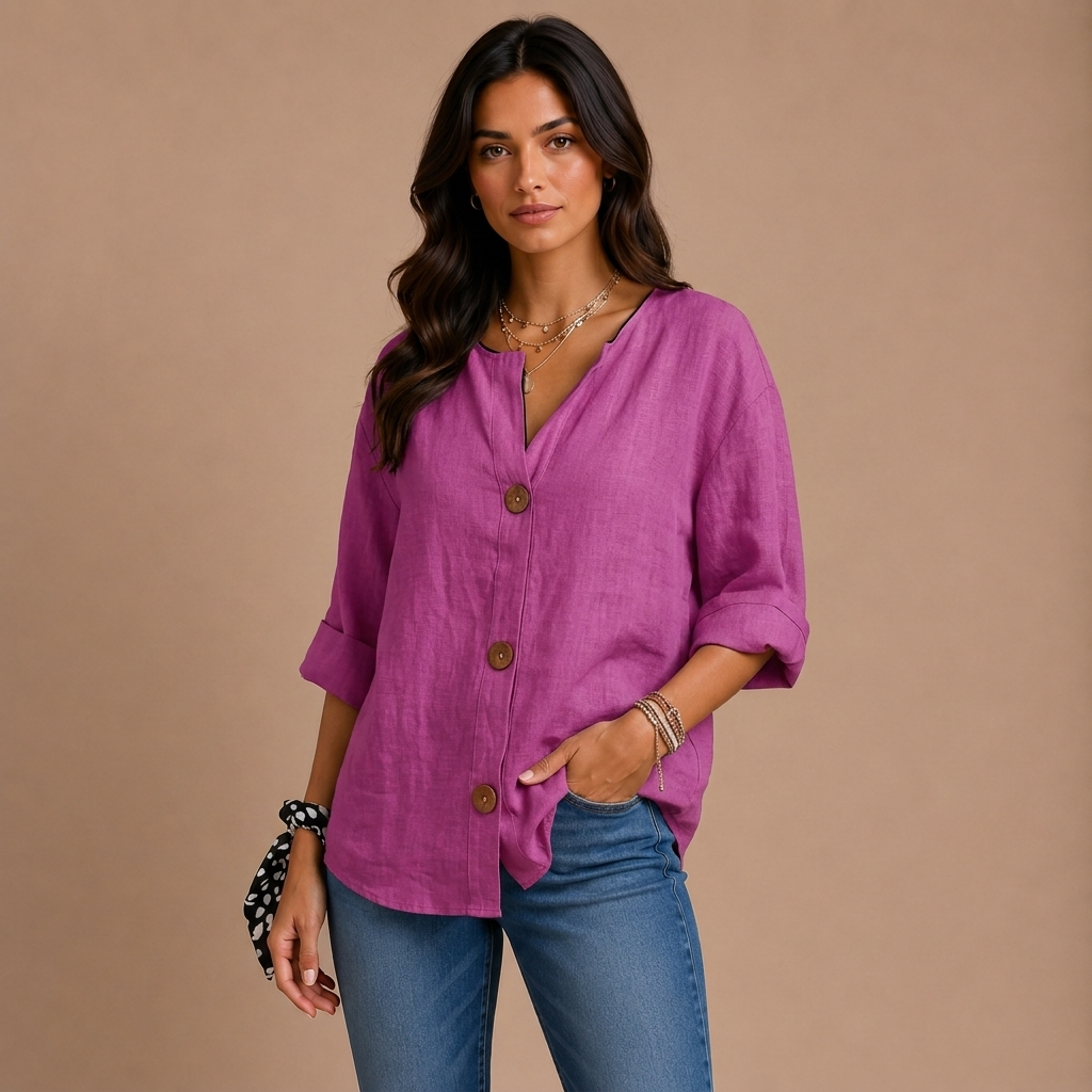 Lässige Bluse mit Textur