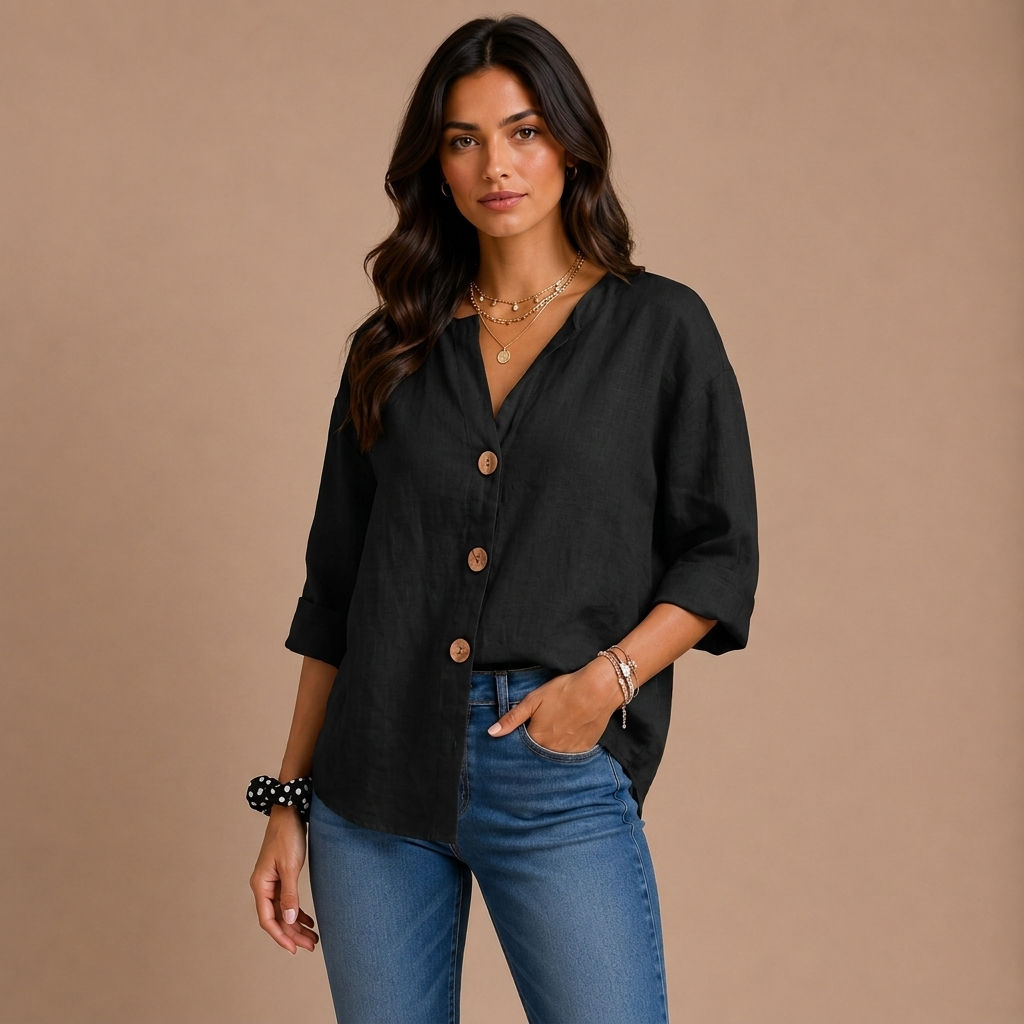 Lässige Bluse mit Textur