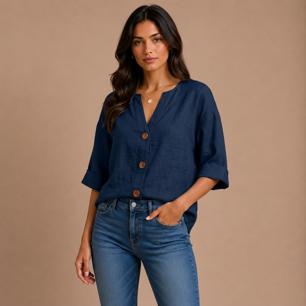 Lässige Bluse mit Textur