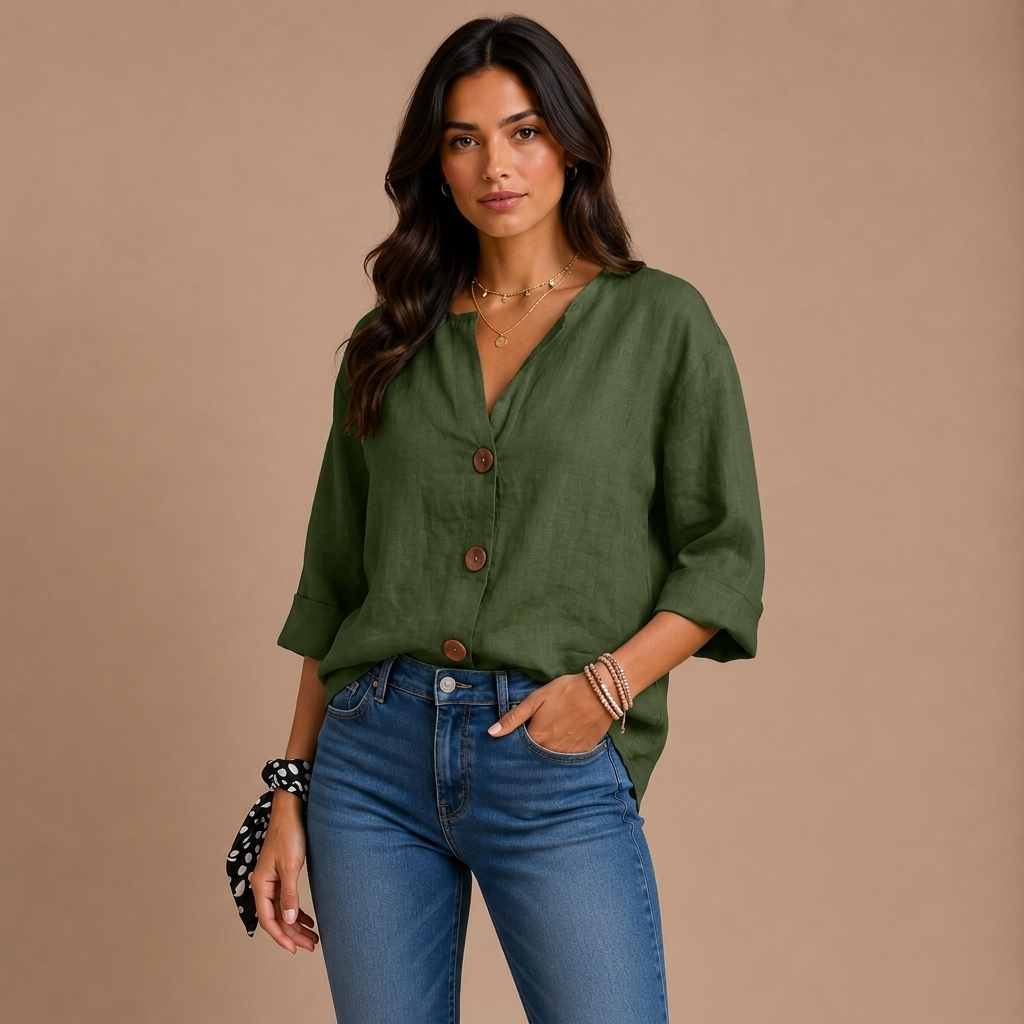 Lässige Bluse mit Textur