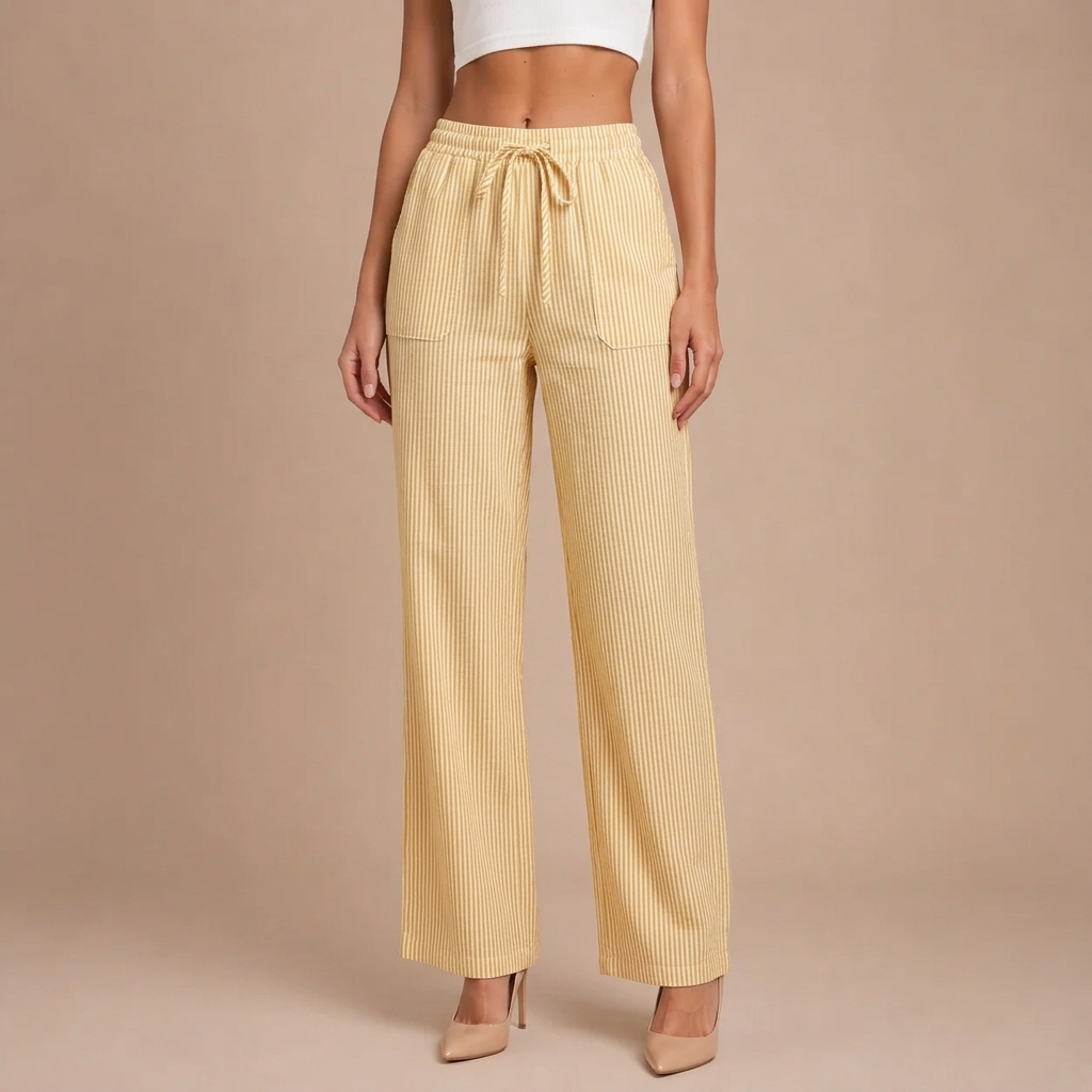 Dominique | Geräumige und bequeme Hose mit eleganten Details