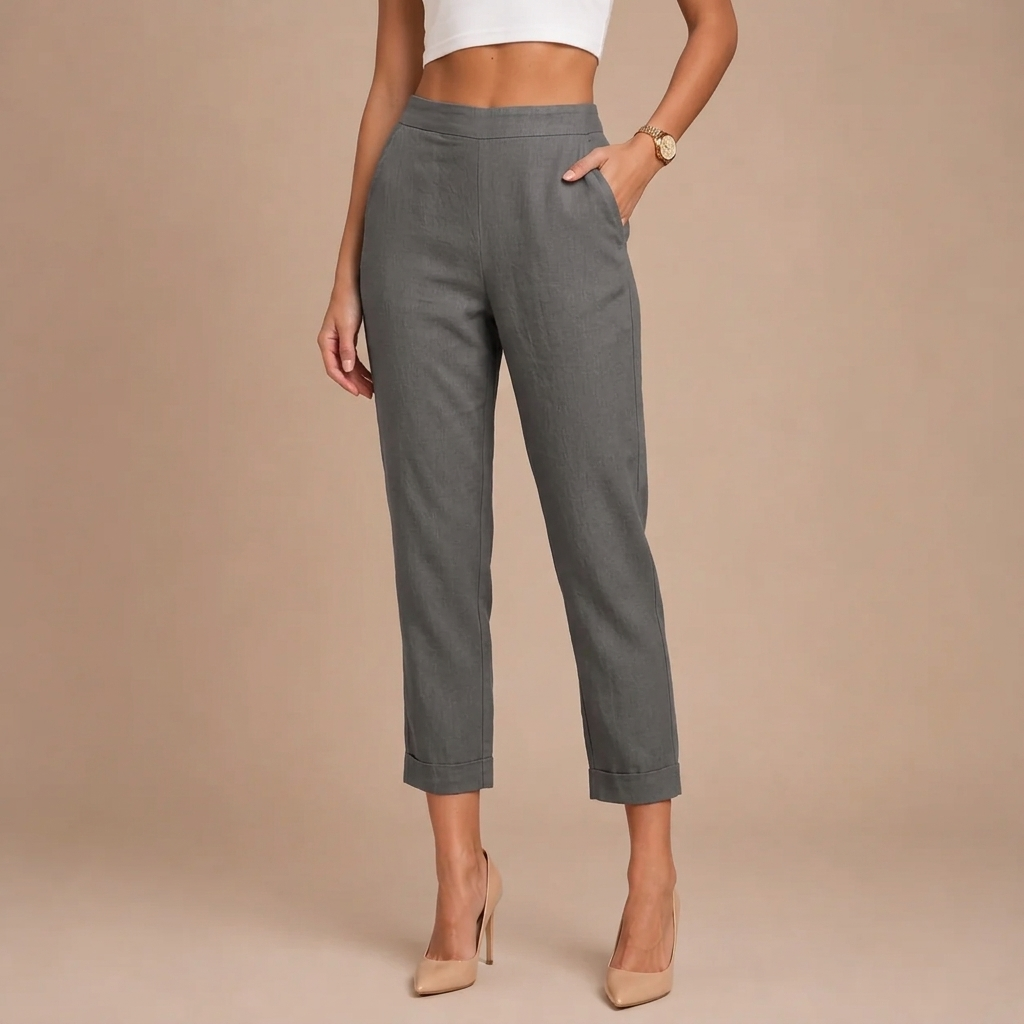 Sommerhose aus Leinen und Baumwolle
