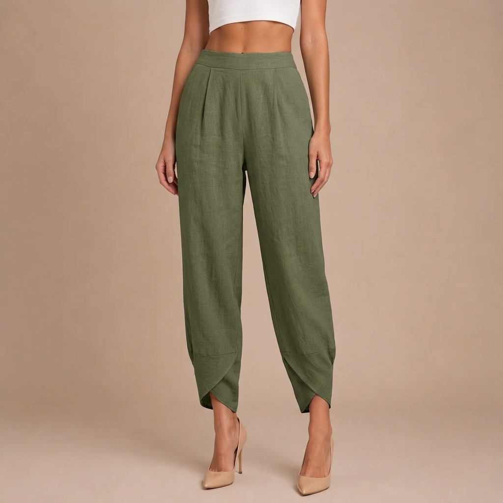 Elegante Leinenhose