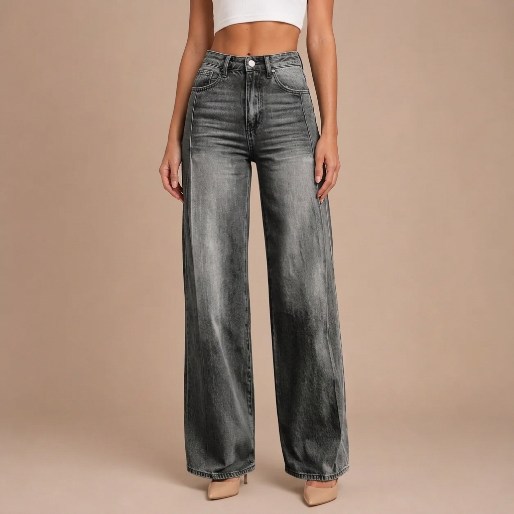 Weite Hose mit Flare-Design
